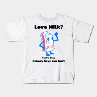 Milk Lover Funny Food Cute Kids T-Shirt